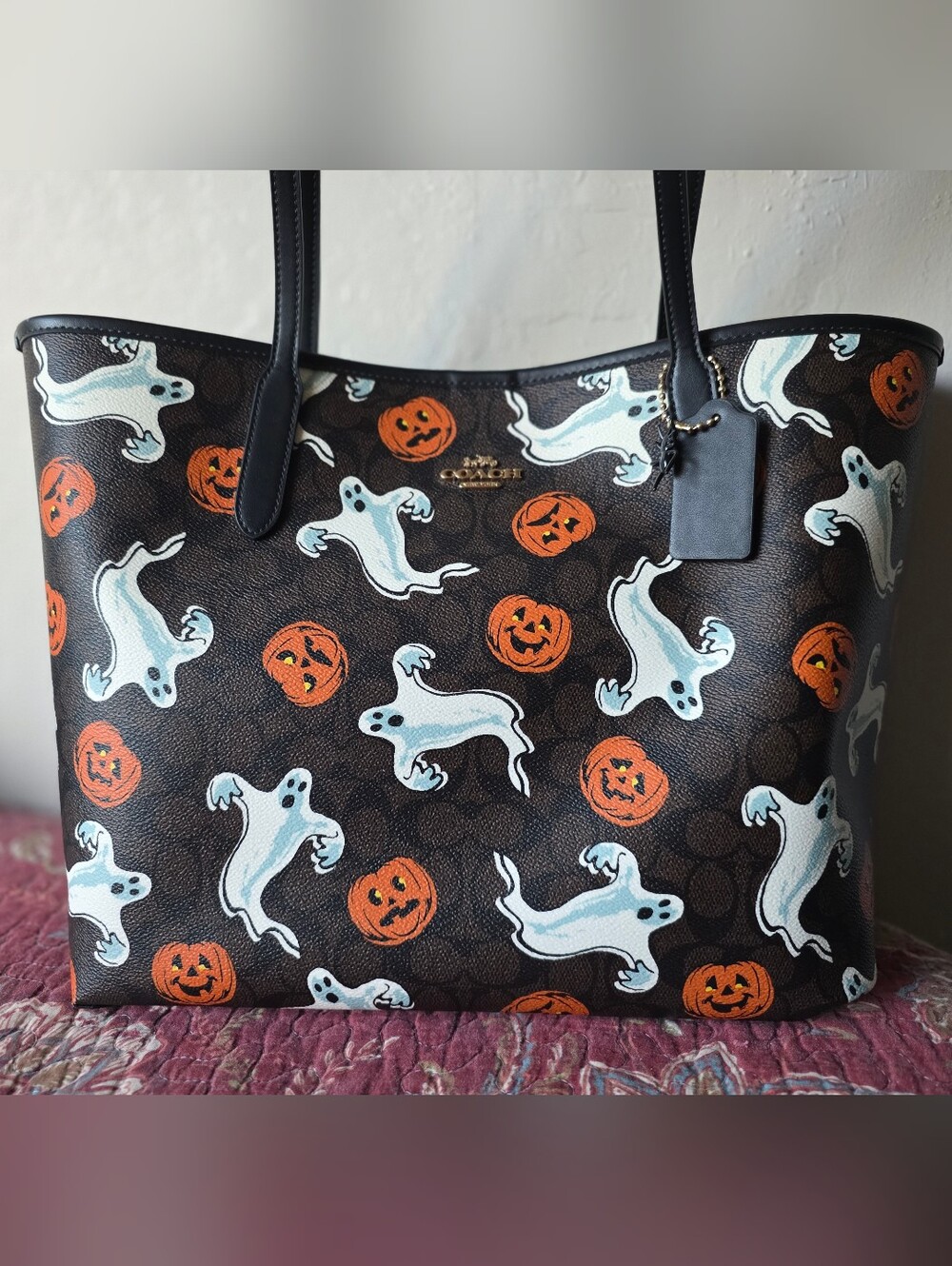 Coach Halloween City Tote Bag